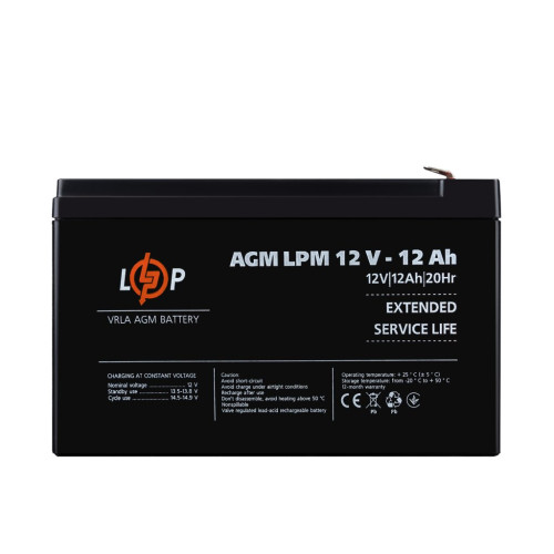 Купити Акумулятор AGM LPM 12V - 12 Ah