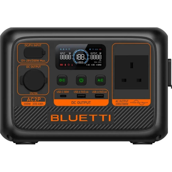 Купити Зарядна станція Bluetti AC2P UK + перехідник