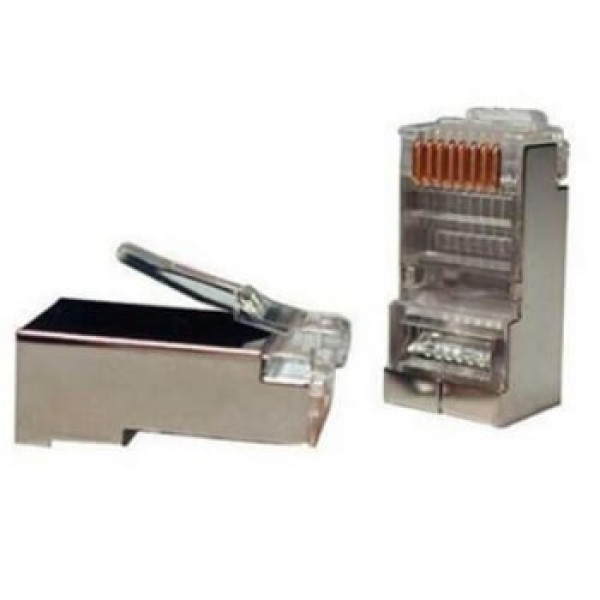 Купити Конектор RJ45 8p8c FTP, 100шт. у пакеті (екрановані)