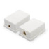 Купити Розетка UTP 8P8C RJ45 1порт , накладна, біла