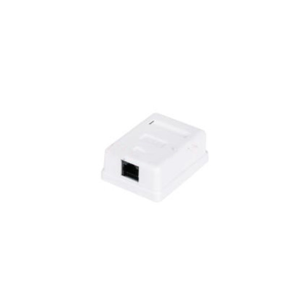 Купити Розетка,  Кат.6,  UTP 8P8C RJ45 1порт , накладна, біла