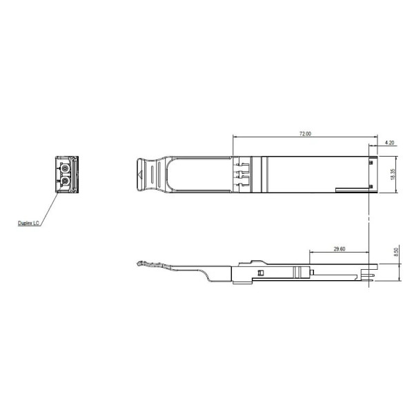 Купить QSFP 40G IR4 2SM LC 2km DOM Alistar