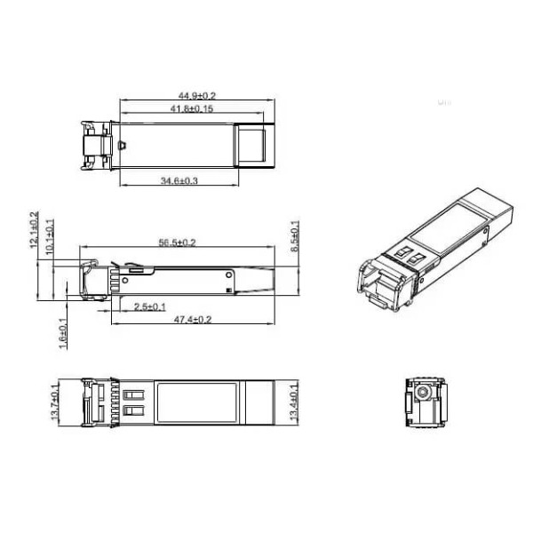 Купить SFP+ 10GBASE-BX 1SM WDM LC 60km Tx1270/Rx1330nm DOM Alistar
