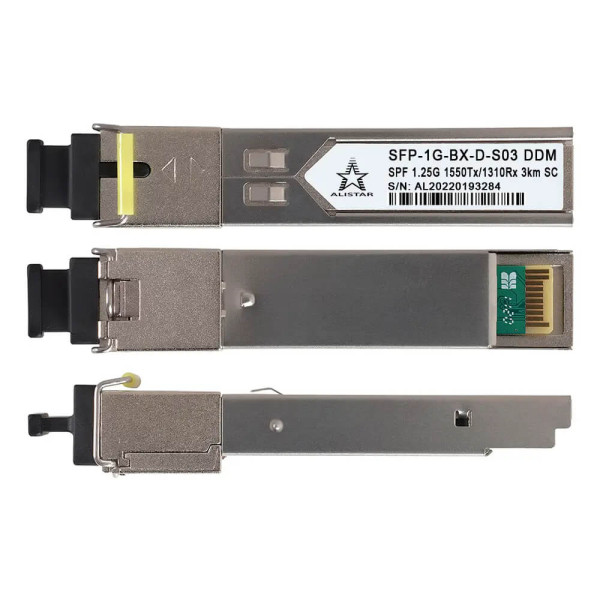 Купити SFP 1000Base BX 1SM WDM SC 3km Tx1550nm/Rx1310nm DDM Alistar