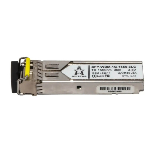 Купить SFP 1000Base-BX 1SM WDM LC 3km TX1550/RX1310nm DDM Alistar
