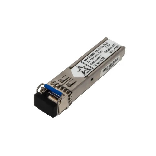 Купить SFP 1000BASE-BX 1SM WDM LC 3KM TX1310/RX1550nm DDM Alistar