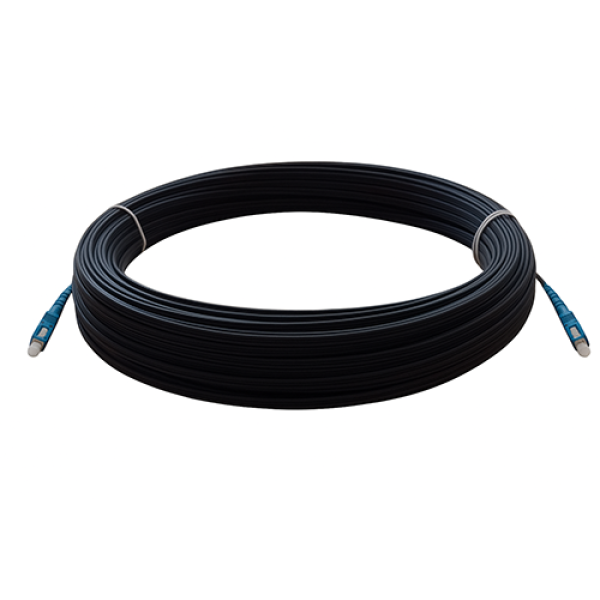 Купити Зовнішній оптичний патч-корд Ютекс FTTH(c0.6) 2*5мм FRP з додатковим прутком SC/UPC-SC/UPC 100м