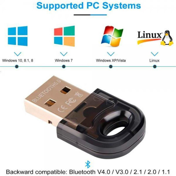 Купити Bluetooth-адаптер Vention 5.0 RTL8761B (CDDBG)