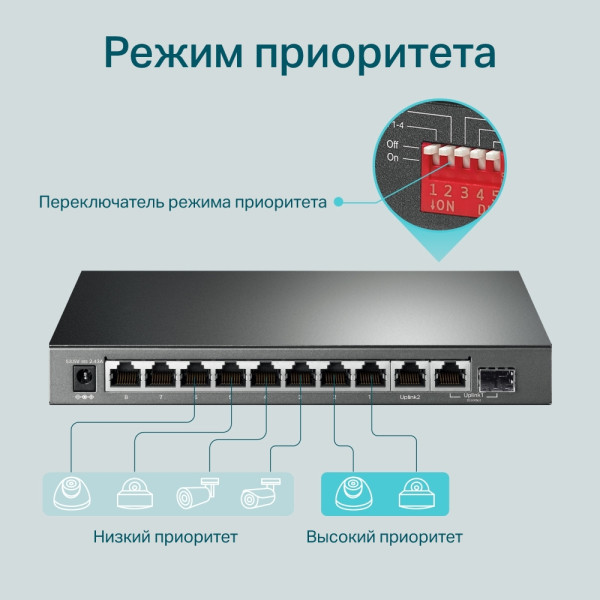 Купити Комутатор TP-Link TL-SG1210MP