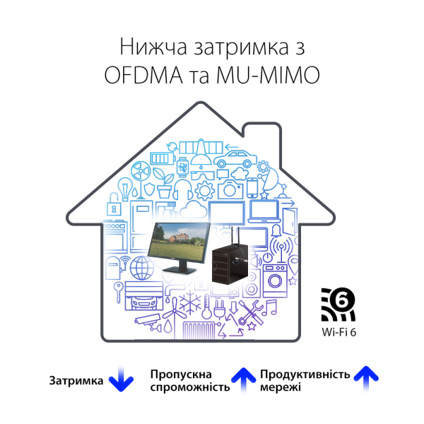 Купити Бездротовий адаптер Asus PCE-AX1800 (90IG07A0-MO0B00)
