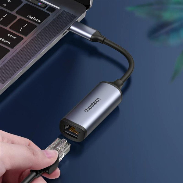 Купити Мережевий адаптер Choetech HUB-R02 USB-C to RJ45 2.5Gbps