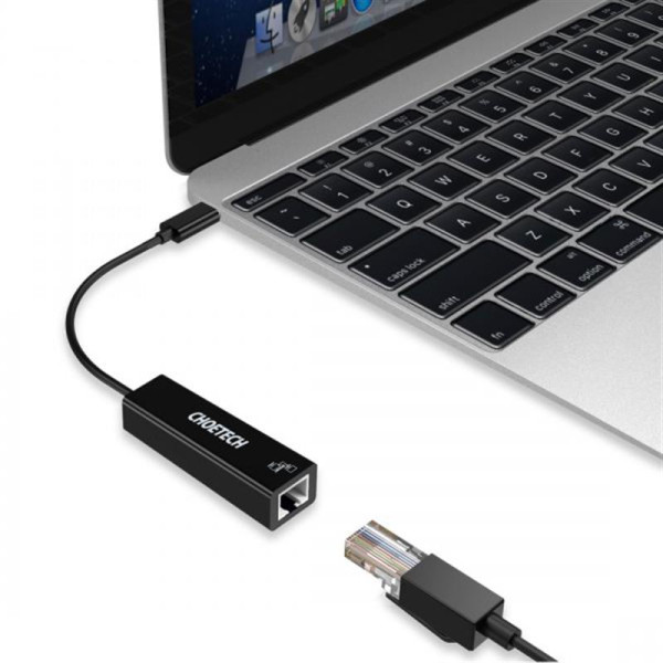 Купити Мережевий адаптер Choetech HUB-R01 USB-C to RJ45 1Gbps