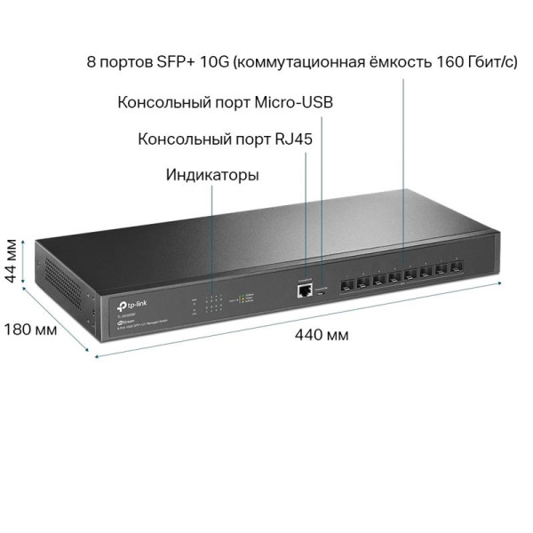 Купить Комутатор TP-Link TL-SX3008F