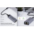 Купити Мережевий адаптер REAL-EL CE-150 USB Type-C - RJ45 (M/F), 0.1 м, Black (EL123110004)