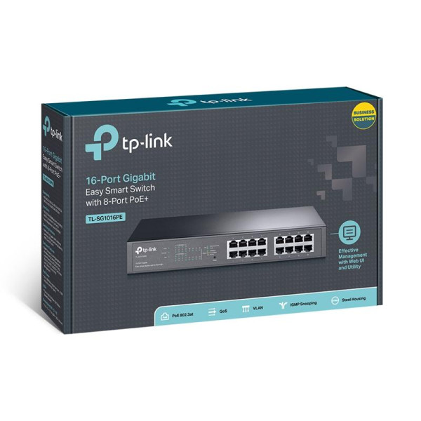 Купить Комутатор TP-Link TL-SG1016PE