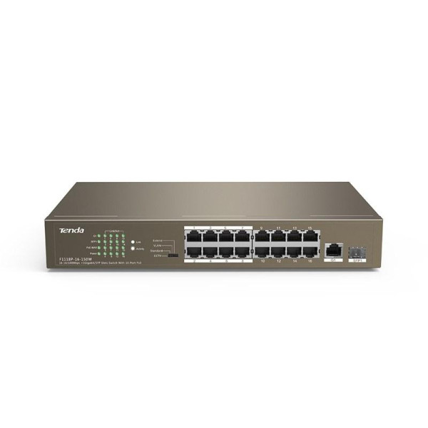 Купити Комутатор TENDA TEF1118P-16-150W