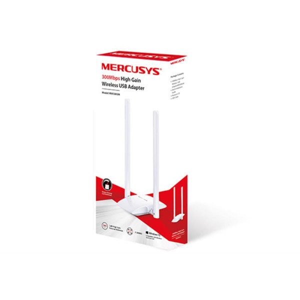 Купить Бездротовий адаптер Mercusys MW300UH (N300, micro USB, 2 антени)