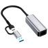 Купить Мережевий адаптер ColorWay USB-A/USB-С 3.0 - RJ45 (CW-AD-CRG)