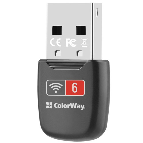 Купить Бездротовий адаптер ColorWay Wi-Fi 6 (CW-AD-W1)