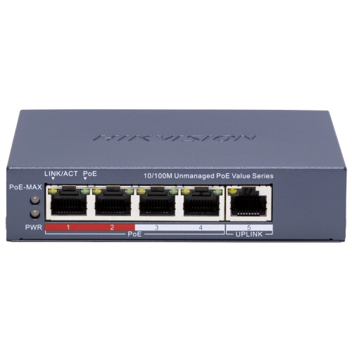 Купити Комутатор Hikvision DS-3E0105P-E/M(C) POE