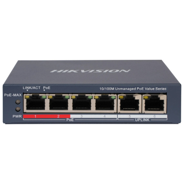 Купить Коммутатор Hikvision DS-3E0106P-E/M(B) POE