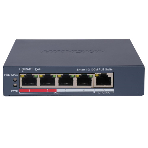 Купити Комутатор Hikvision DS-3E1105P-EI/V2 POE