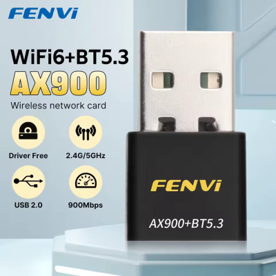 Купить Бездротовий адаптер Fenvi FU-AX900В Wi-Fi 6, Bluetooth 5.3 Dual Band 2.4G 5G