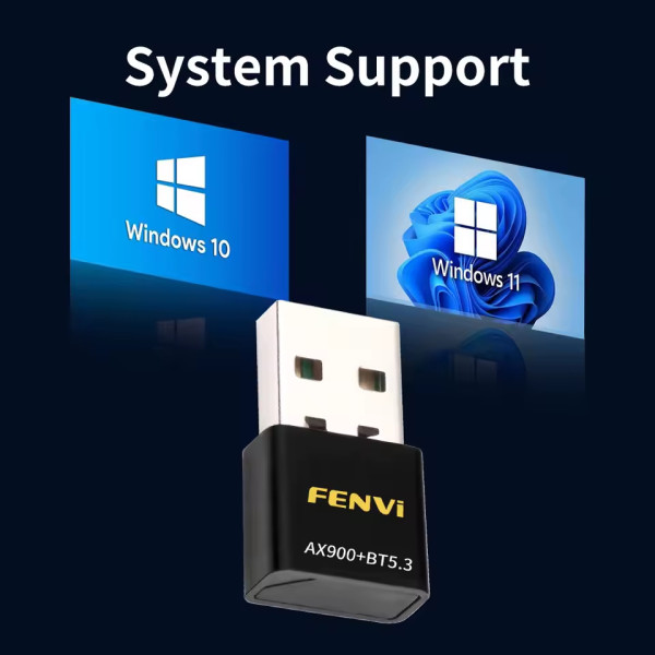 Купить Бездротовий адаптер Fenvi FU-AX900В Wi-Fi 6, Bluetooth 5.3 Dual Band 2.4G 5G