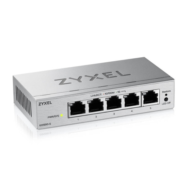 Купить Коммутатор ZYXEL GS1200-5 v3 (GS1200-5V3-EU0101F)