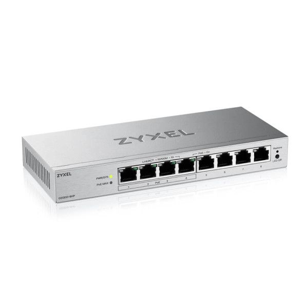 Купить Коммутатор ZYXEL GS1200-8HP v3 (GS1200-8HPV3-EU0101F)