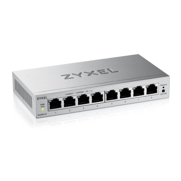 Купить Коммутатор ZYXEL GS1200-8 v3 (GS1200-8V3-EU0101F)