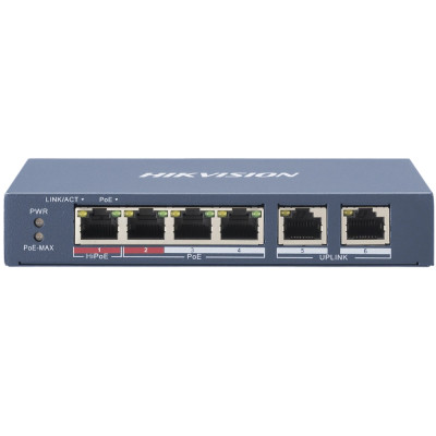 Купить Комутатор Hikvision DS-3E0106HP-E