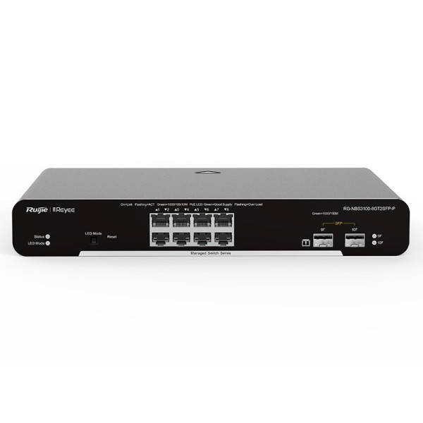 Купити Комутатор Ruijie Reyee RG-NBS3100-8GT2SFP-P