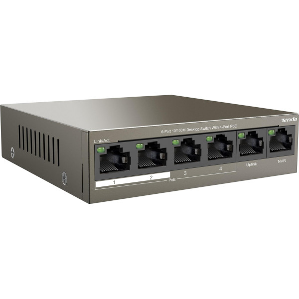 Купить Комутатор Tenda TEF1106P-4-63W