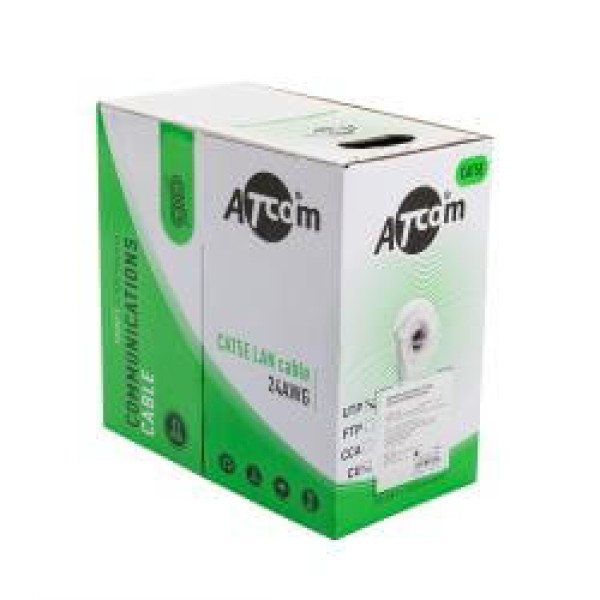 Купити Кабель ATcom Вита пара Standard UTP cat5e (0,5 мм, CCA, довжина 305 м) - 2 пари (7944)