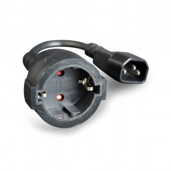Купить Адаптер питания Cablexpert PC-SFC14M-01, C14 / Schuko, 15 см, с заземлением, 3*0,75 мм