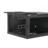 Купить Телекоммуникационный настенный шкаф CMS 19" 4U, 600x400x284мм (Ш*Г*В), эконом, акриловое стекло, черный