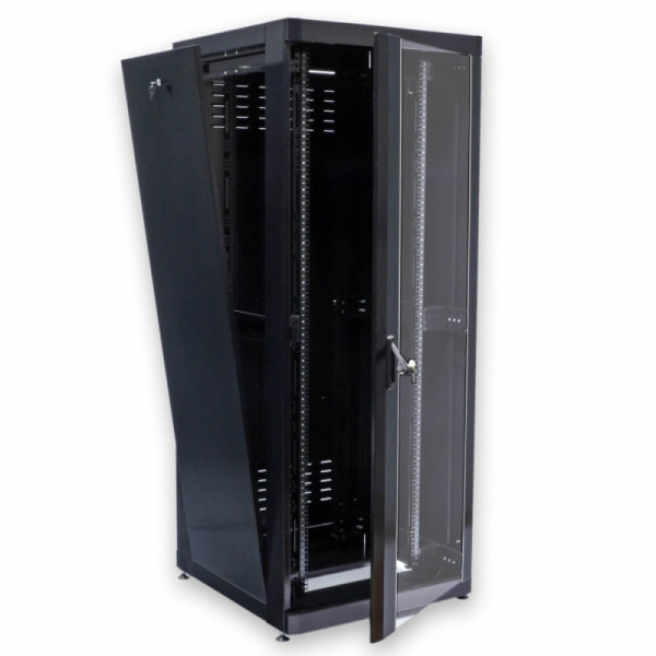 Купити Серверна підлогова шафа 19" 45U, 800х865x2185 мм (Ш*Г*В), чорна
