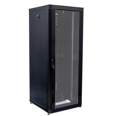 Купити Серверна підлогова шафа 19" 28U, 610х675x1355 мм (Ш*Г*В), посилена, чорна