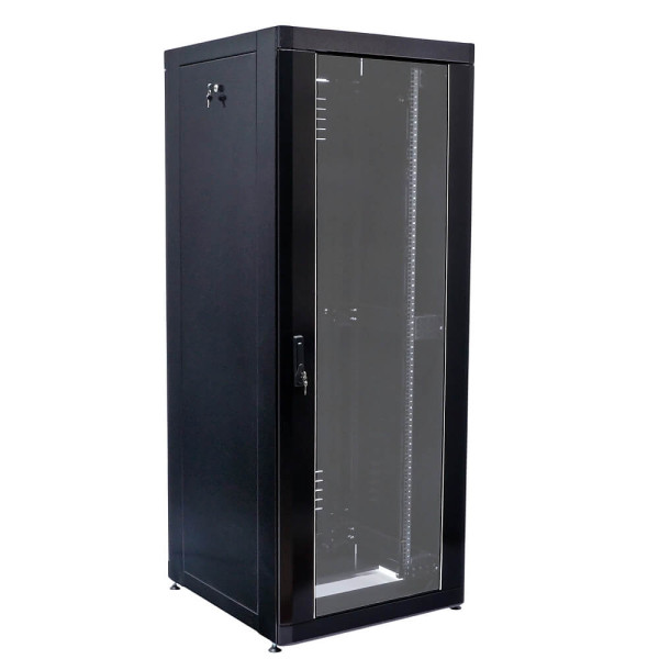 Купити Серверна підлогова шафа 19" 28U, 610х675x1355 мм (Ш*Г*В), посилена, чорна