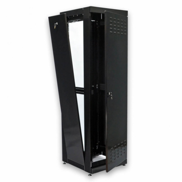 Купить Серверный напольный шкаф 19" 42U, 610х675x2020 мм (Ш*Г*В), усиленный, черный