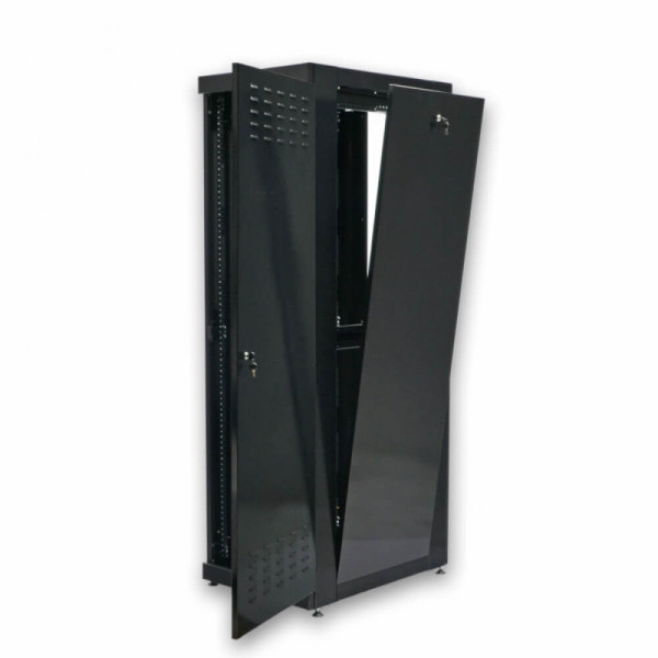 Купить Серверный напольный шкаф 19" 42U, 610х865x2020 мм (Ш*Г*В), усиленный, черный