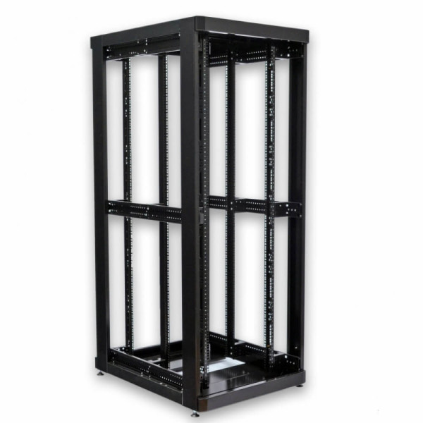 Купити Серверна підлогова шафа 19" 42U, 800х1055x2020 мм (Ш*Г*В), чорна, перфоровані двері (66%)