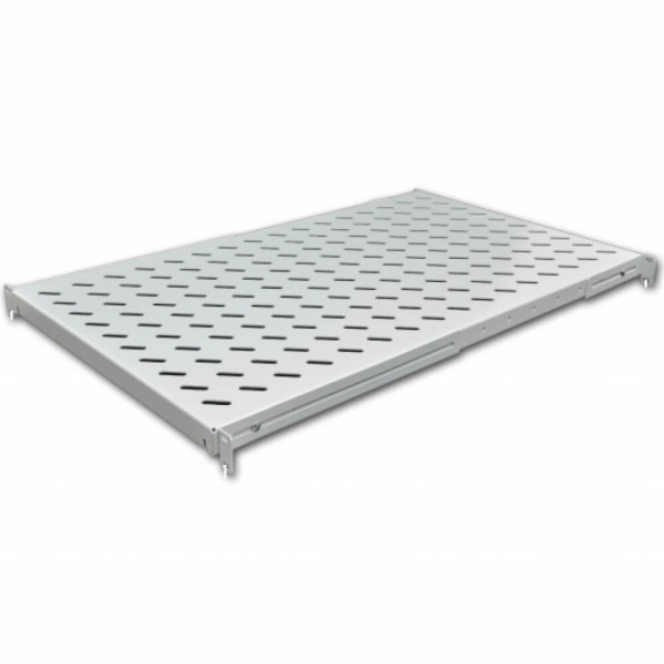 Купити Полиця 19" 4 точки кріпл., 750мм глиб., перфорована,сталь,2мм, сіра