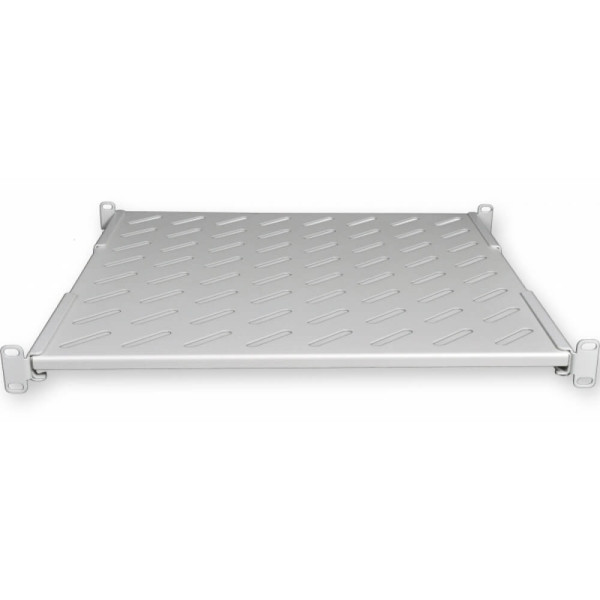 Купити Полка 19 "4 точки кріпл. , 450мм глиб., перфорована , сталь , 1,5 мм , сіра
