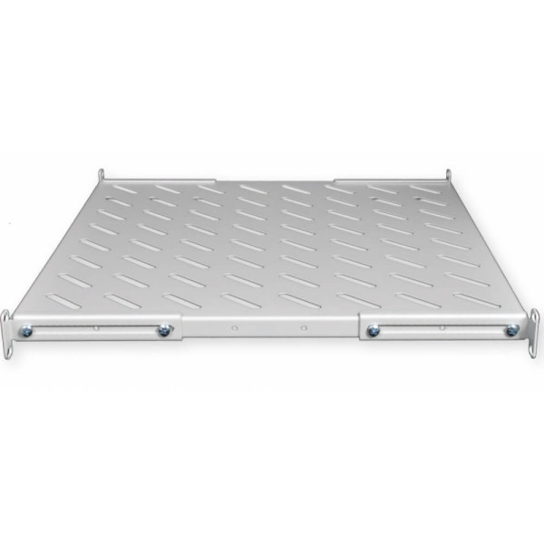 Купити Полка 19 "4 точки кріпл. , 450мм глиб., перфорована , сталь , 1,5 мм , сіра