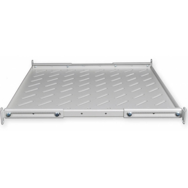 Купити Полка 19 "4 точки кріпл. , 450мм глиб., перфорована , сталь , 1,5 мм , сіра
