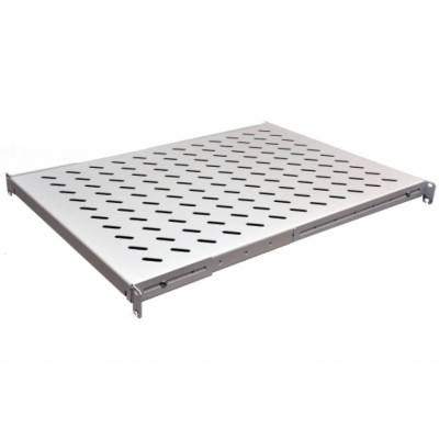 Купити Полка 19 "4 точки кріпл. , 600мм глиб., перфорована , сталь , 2 мм , сіра