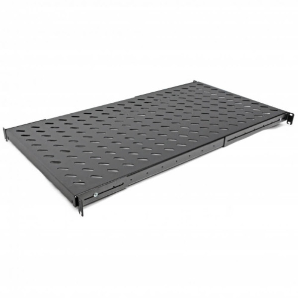 Купити Полка 19 "4 точки кріпл. , 950мм глиб., перфорована , сталь , 2 мм , чорна