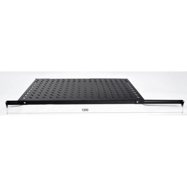 Купити Полка 19 "4 точки кріпл. , 950мм глиб., перфорована , сталь , 2 мм , чорна